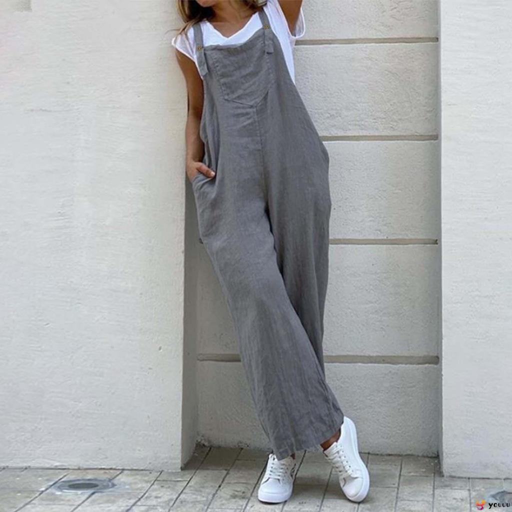 จั้มสูทขายายสีพื้น มาพร้อมสายเอี๊ยม