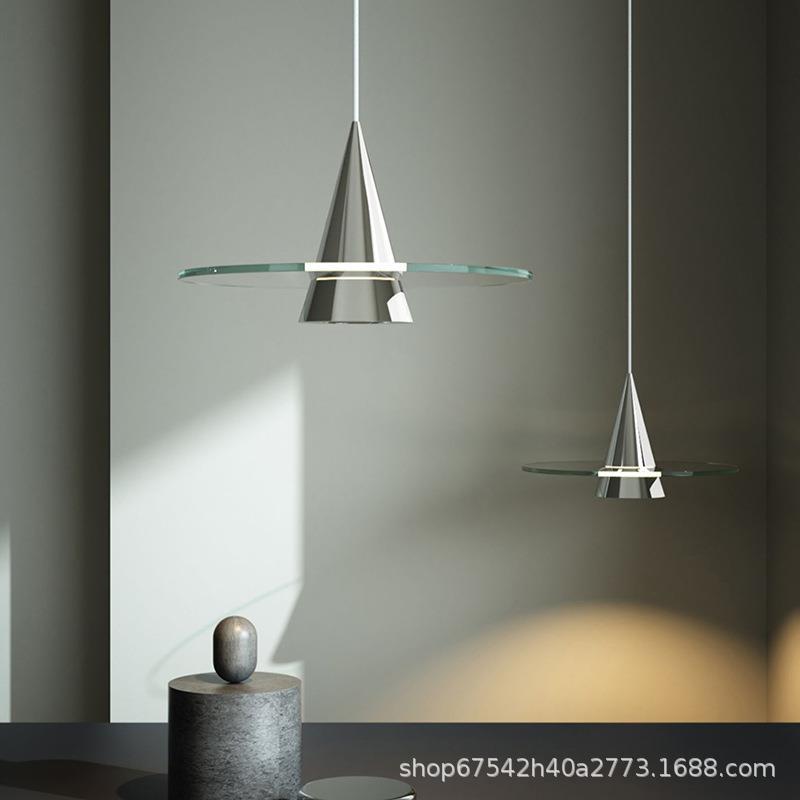 Minimalist living room, bedroom, dining room chandelier, modern Bauhaus bar counter, creative design