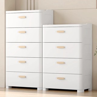 HAERS ลิ้นชักใส่เสื้อผ้า 7/6/5/4ชั้น เพิ่มหนาตู้ลิ้นชักพลาสต…