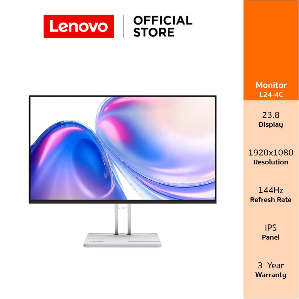 Lenovo Monitor L24-4C(67DDKAC6TH)23.8" INCH (1920x1080) IPS 144Hz