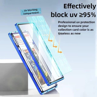 PSA/CGC Graded Cards Protector เคสแม่เหล็กอลูมิเนียมสําหรับ PSA Slats กรอบแม่เหล็ก UV Protection Slab Protection