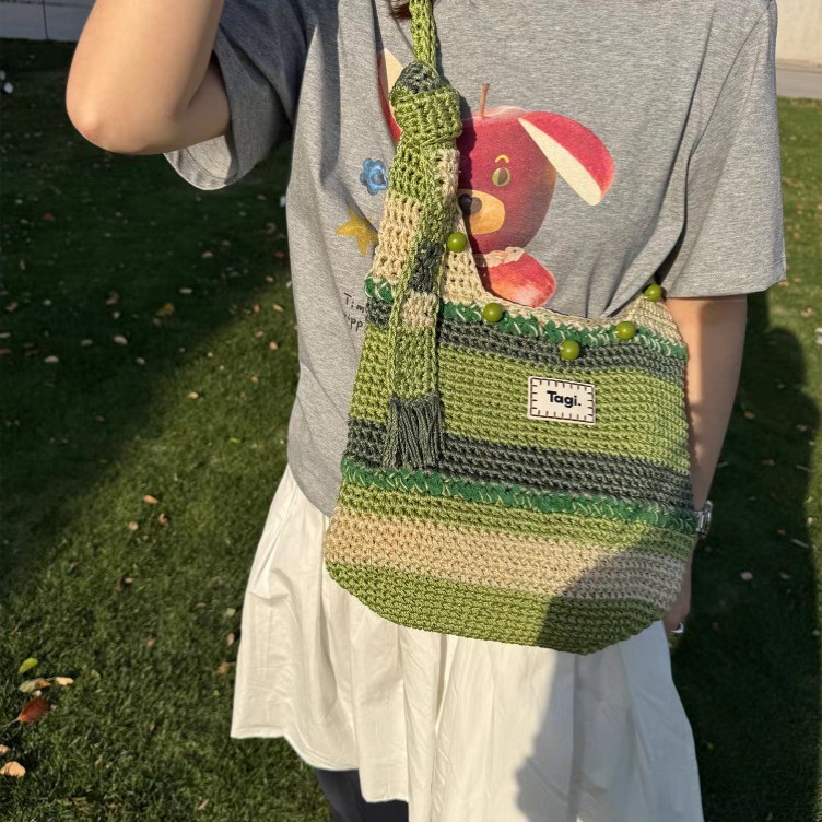 [Tagi] Tagi Messenger Bag กระเป๋าผ้าความจุขนาดใหญ่ปรับ Casual Shoulder Messenger Bag กระเป๋าผ้า