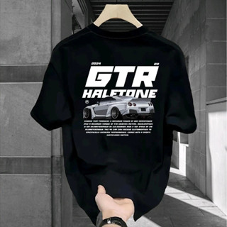 (ผ้าฝ้าย 100%)Luvoro oversize unisex เนื้อผ้านุ่มระบายแขนสั้…