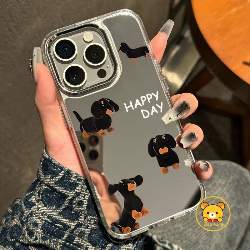 น่ารักดัชชุนกระจกเคสโทรศัพท์สําหรับHonor Win RT GT Pro Power X70 X70i X60 GT Pro X60iฝาครอบการ์ตูนหร