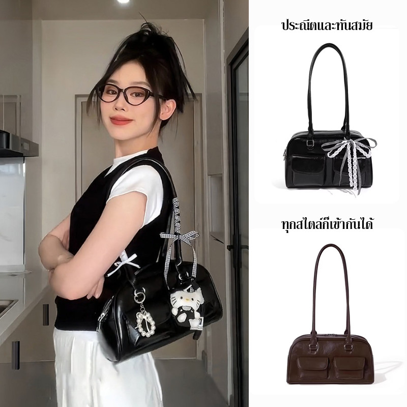 กระเป๋าสะพายข้าง ไม่มีอุปกรณ์เสริม กระเป๋าสะพายข้างเดียว กระเป๋าาถือ  ประณีตและทันสมัย ทุกสไตล์ก็เข้ากันได้