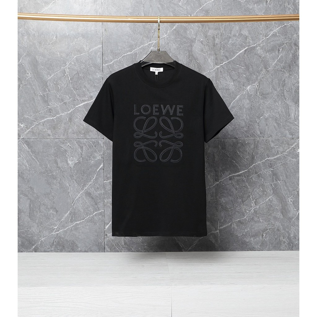 Loe & we2026 Star คลาสสิกรอบคอแขนสั้นเสื้อยืดผู้ชายผู้หญิงสไตล์หนาอารมณ์ Impervious สไตล์ขายร้อน Str