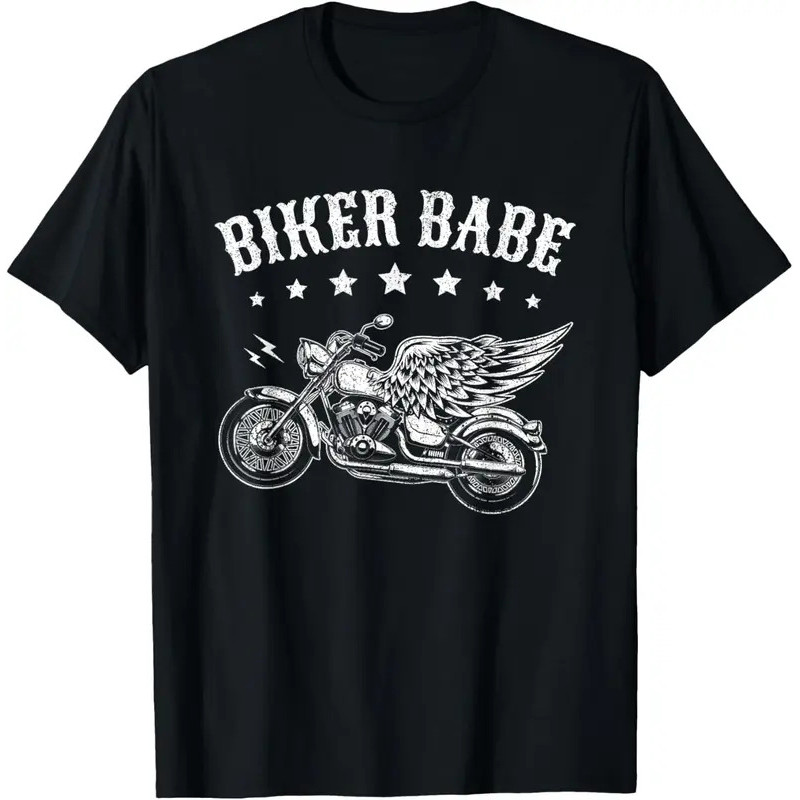 The latest t-shirt - Biker Babe Female Biker Motorcyclist Motorcycle T-Shirt
