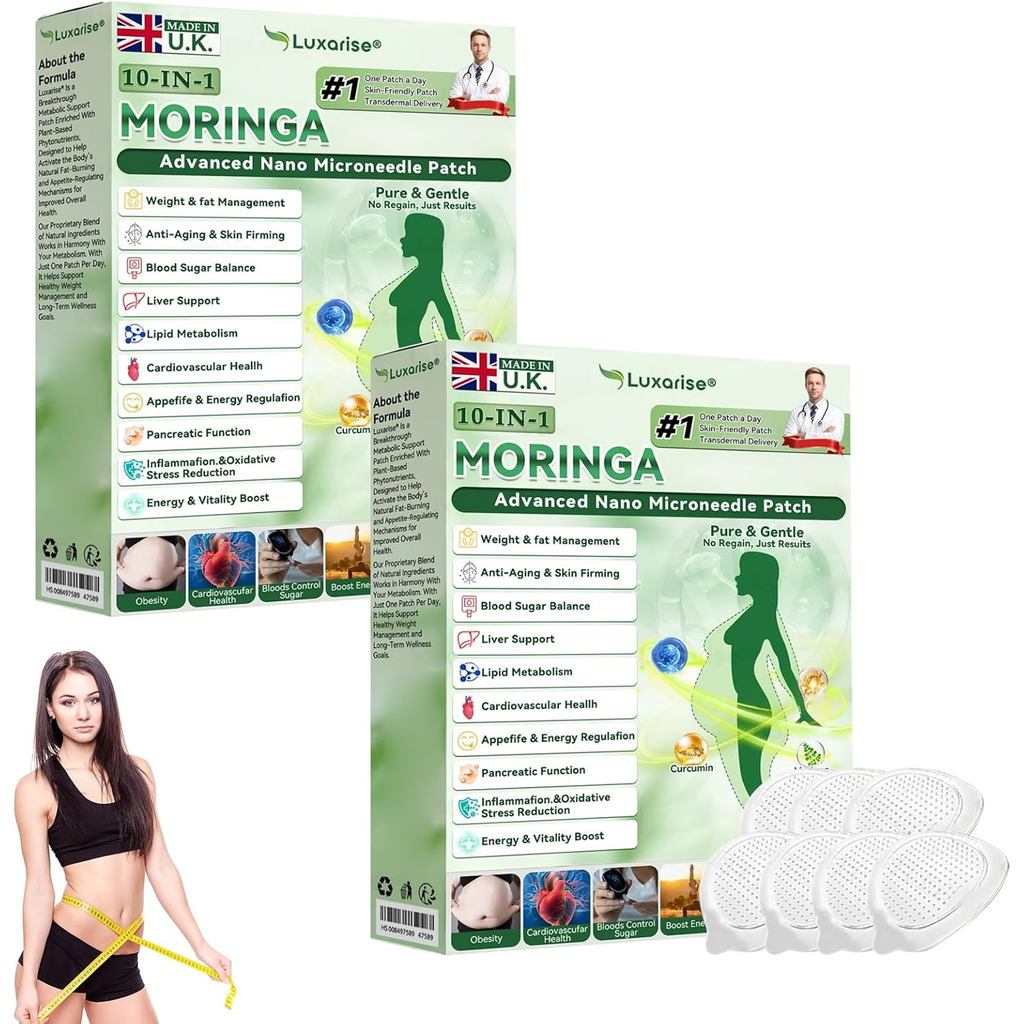 Luxarrise Moringa 10-in-1 Advanced Nano Microneedle Patch, 2026 Advanced Micro Needle Patch, Luxaris