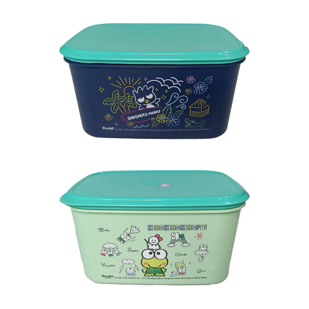 Box PP Sanrio Set กล่องฝาปิดลายการ์ตูนซานริโอ ที่เก็บของอเนกประสงค์ จัดเก็บสิ่งของให้เป็นระเบียบ มีหลายสีสัน