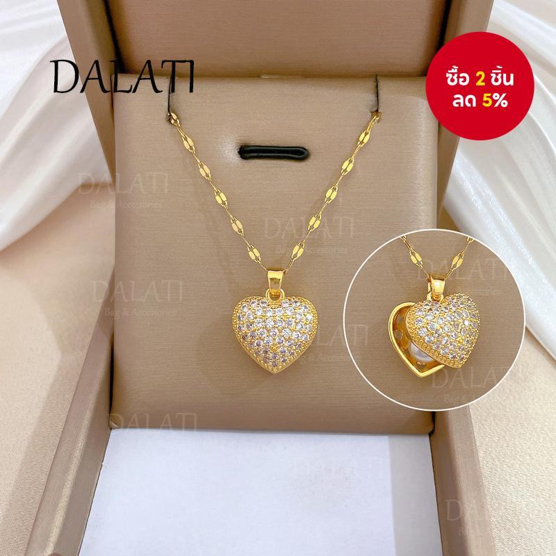 สร้อยคอหัวใจเหล็กไทเทเนียมพร้อมมุกเทียมและเปลือกหอยเครื่องประดับชั้นหรูหราสําหรับผู้หญิง