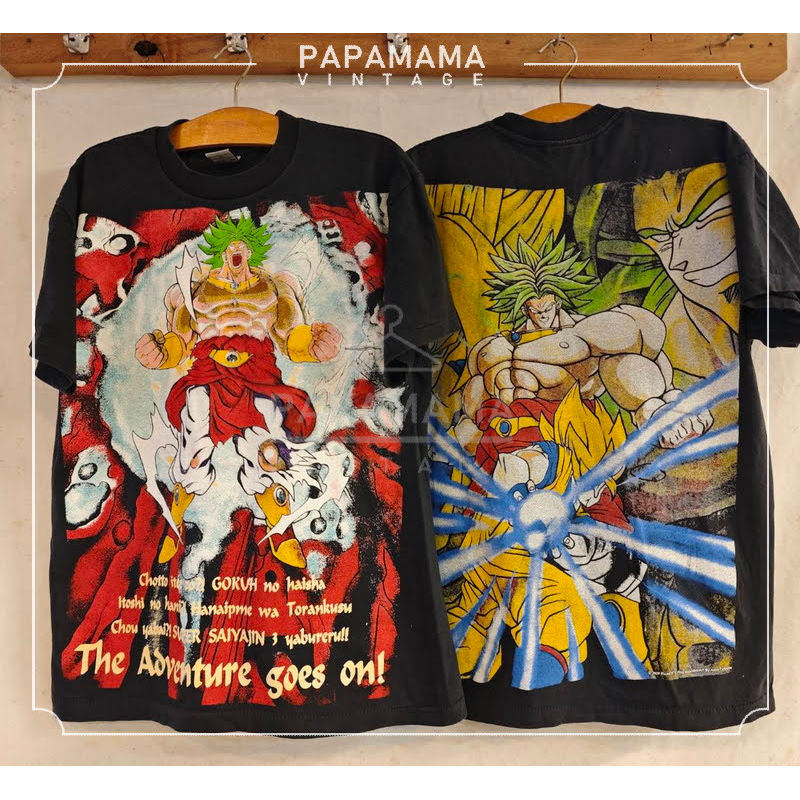 [ ล้านเสื้อ ] DRAGON BALL Z Broly The Legendary Super Saiyan Bio Washed Big Screen เสื้อวินเทจ เสื้อ