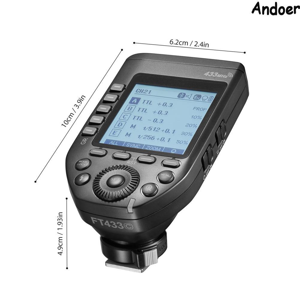 Godox FT433 TTL แฟลชไร้สาย 433MHz สัญญาณควบคุม 1/8000s HSS APP ใช้งานร่วมกับ Canon R8 R6 R5 850D 800