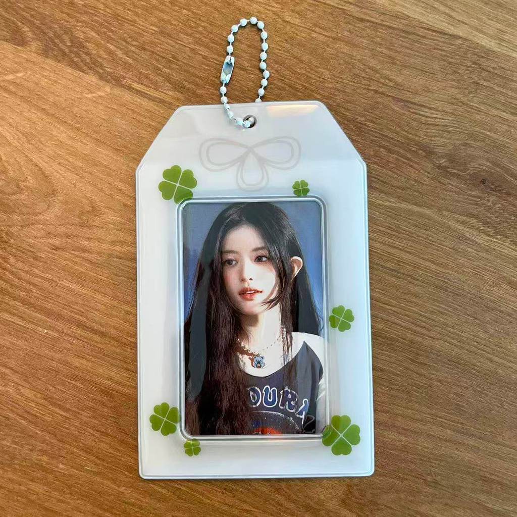 Matte Yushou Beard 10 ซม.ภาพ PVC Card Holder Star Chasing Photo Card Campus Card Bus Card Storage Display Bag จี้