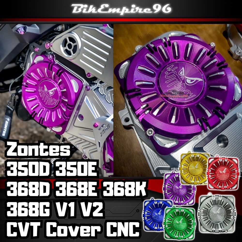 Zontes 350D/E 368D/E/K/G 368G V1 V2 CVT ฝาครอบ CNC NottyBoy Design Plug & Play สําหรับ Zontes 350D 3