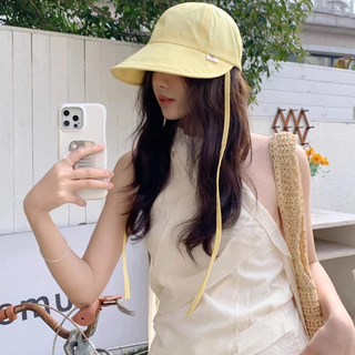หมวกชาวประมง กันแดด ดีไซน์แบบมีเชือกผูก ลายสองด้าน หลายแบบ หมวกกันแดด ฤดูร้อน ส่งไวจากไทย