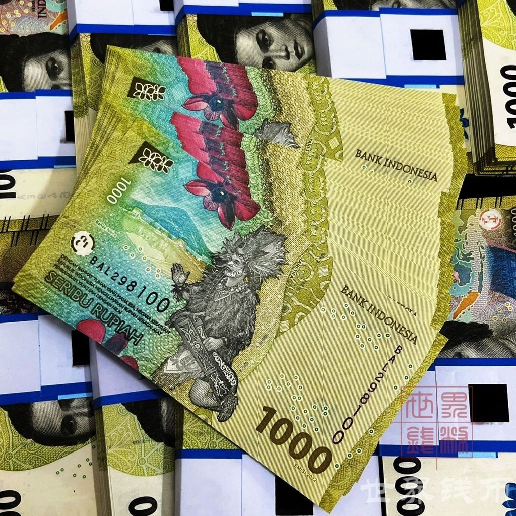 ยี่ห้อใหม่อินโดนีเซีย 1,000 Rupees Asian ธนบัตรต่างประเทศสกุลเงินเหรียญคอลเลกชัน UNC Fidelity% Q260401