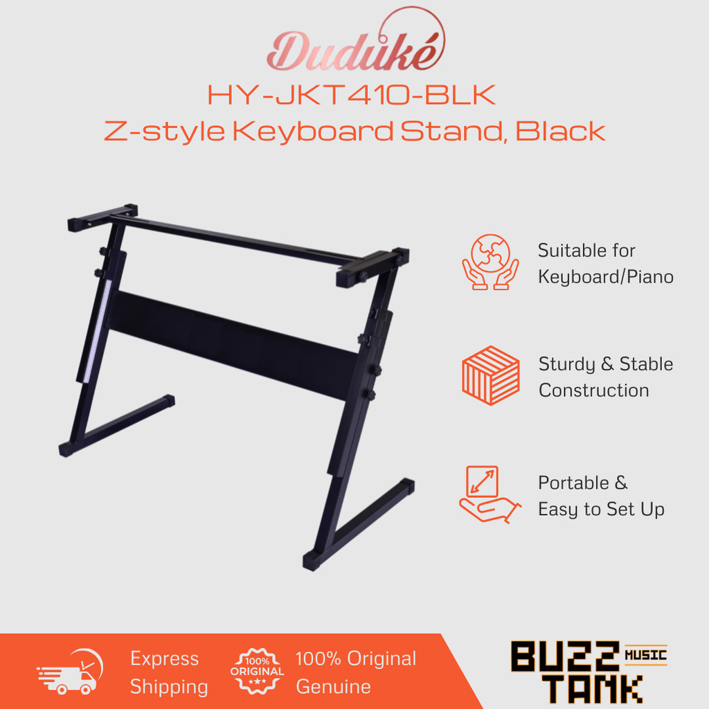 Duduke HY-JKT410-BLK ขาตั้งคีย์บอร์ดสไตล์ Z สีดํา