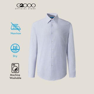 G2000 เสื้อเชิ้ตแขนยาวแบบทางการสำหรับผู้ชาย ทรง Smart Fit รุ…