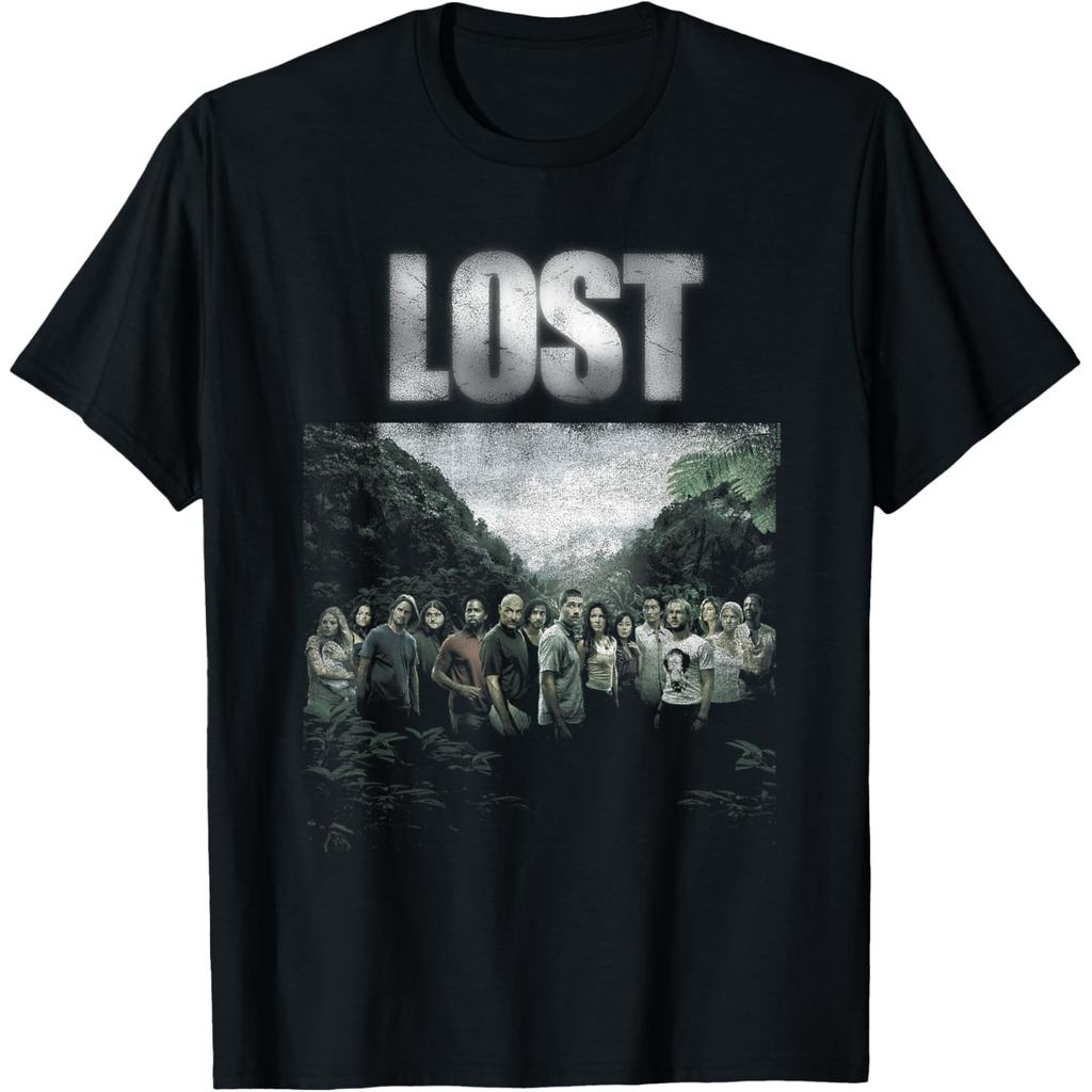 Lost Vintage Distressed Season 2 Cast Photo TV Show T-Shirt