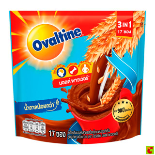 โอวัลติน 3 อิน 1 เครื่องดื่มมอลต์สกัด รสช็อกโกแลต สูตรน้ำตาล…