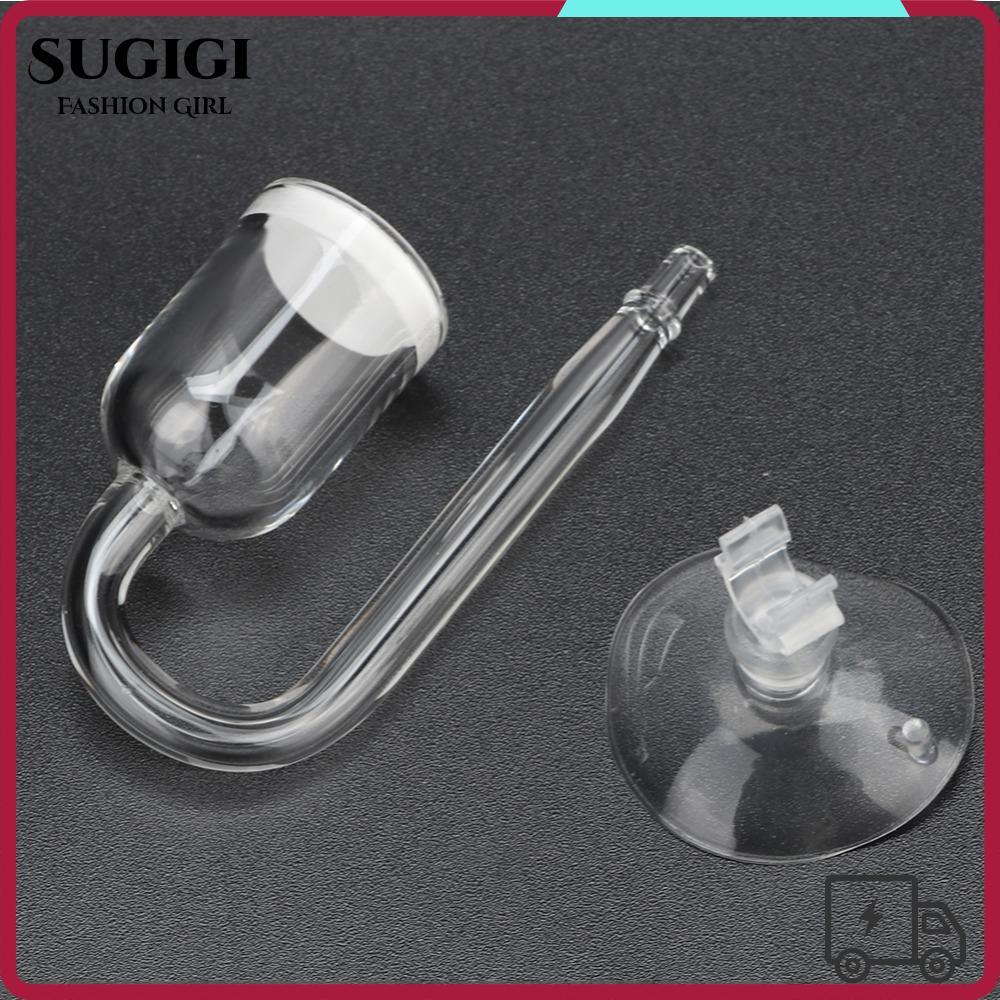SUGIGI Glass Aquarium CO2 Refiner, Mini ขนาดโปร่งใส CO2 ละลาย Diffuser,ทนทาน Diffuser แก้ว CO2 Atomi