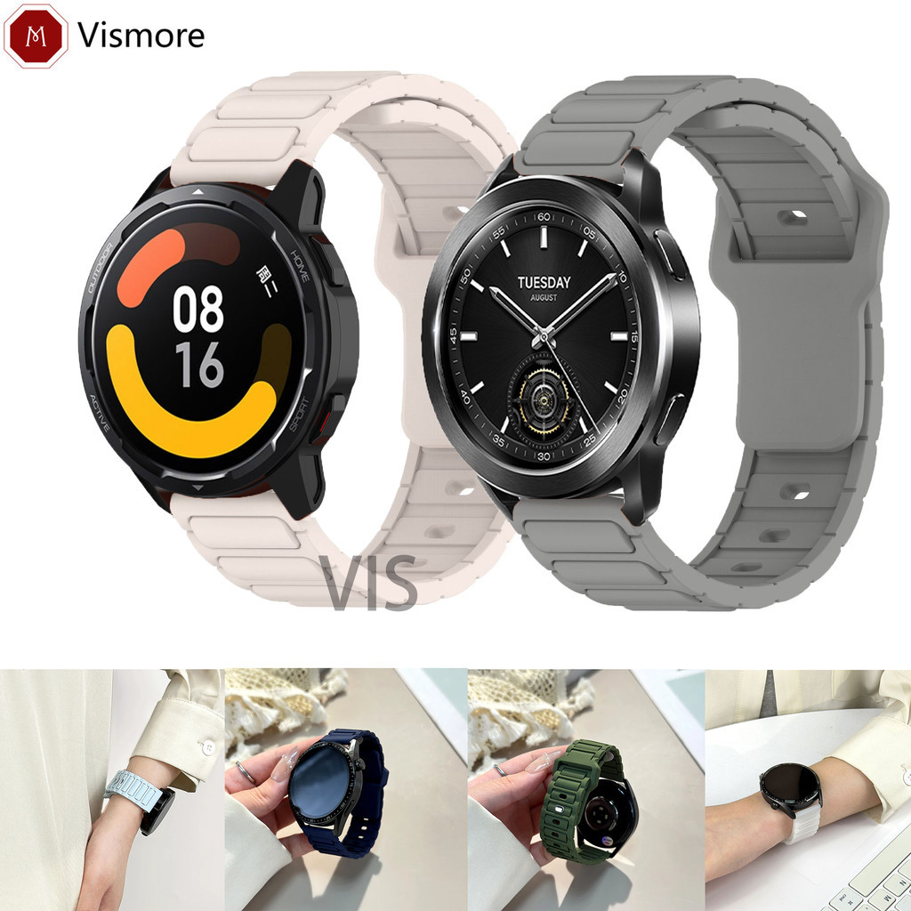 สายรัดซิลิโคนอ่อนนุ่มสําหรับนาฬิกา Xiaomi Color2 นาฬิกาสี 2 S2 Watch2 สี S3 S4 Sport S2 S1 Pro Activ