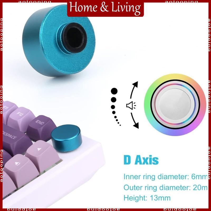 AOTO ลูกบิดควบคุมโลหะทรงกลมสําหรับคีย์บอร์ดเชิงกล F75 IK75 ใช้งานอย่างแพร่หลาย