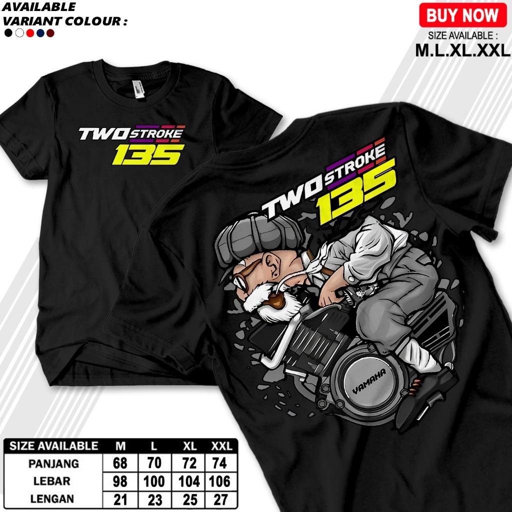 TWO STROKE 135 เสื้อยืด - TWO STROKE 135 TWO STROKE ONE DAY SUITABLE สําหรับผู้ชายและผู้หญิง
