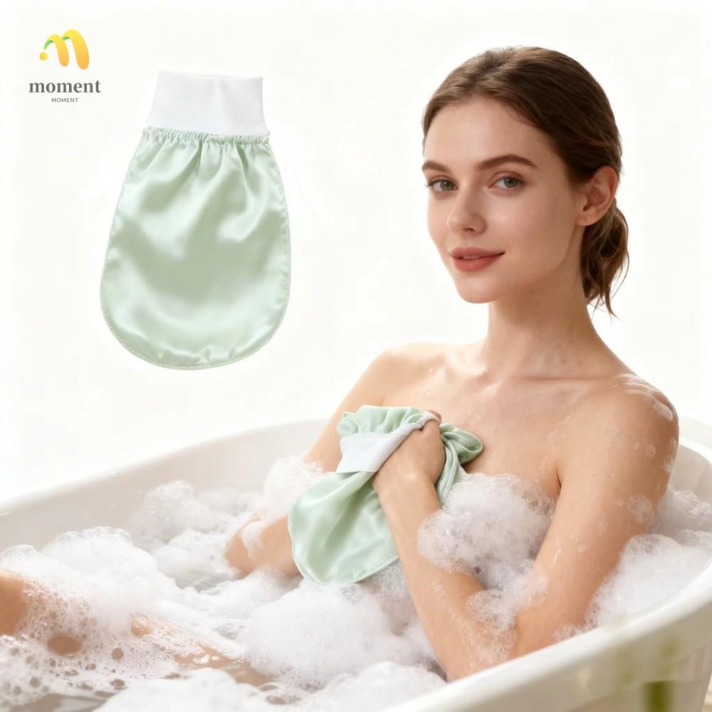 MOMENT Bath Body Scrub, Face Wash Alternative Scrub Exfoliating Face Wash, อุปกรณ์อาบน้ํา Silk Soft 