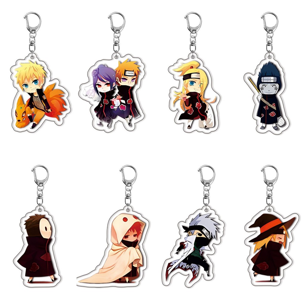 อะนิเมะ Naruto Shippuden Naruto Sasuke อะคริลิคพวงกุญแจ