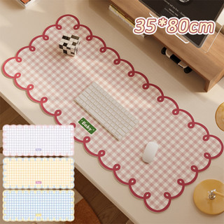 แผ่นรองเม้าส์ 35*80cm ขนาดใหญ่ กันน้ำ ลายการ์ตูน ทนทาน ซักได…