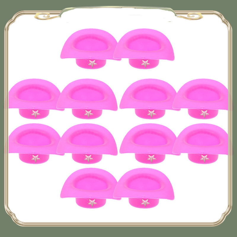 พลาสติกหมวกเล็กๆ Vaquero ตกแต่ง Vaqueros ฟาง Mini Cowgirl หมวก lyuandai