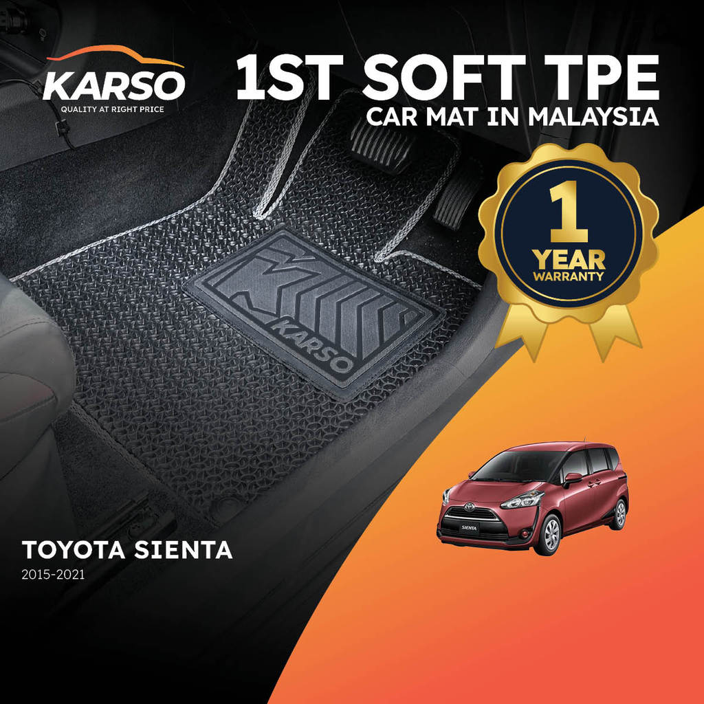 Karso Karpet Kereta พรมรถยนต์ Toyota Sienta (2015-2021)
