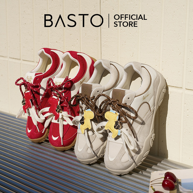 BASTO Women's Ballet Sneakers รองเท้าบัลเล่ต์ รองเท้าผ้าใบ A2092