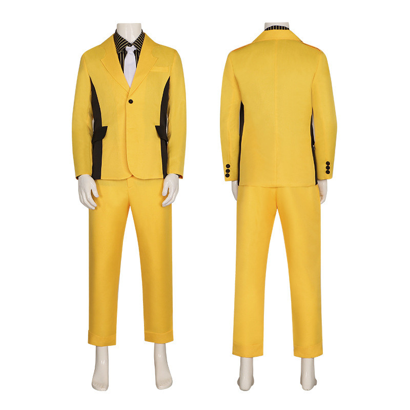 HighCard cosplay costume: Male character Finn Odman's yellow suit anime costume
