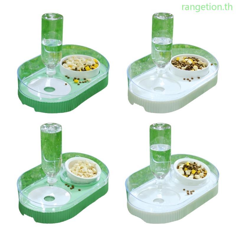 RAN 2 in 1 Pet Tableware ชามน้ําสุนัข ชุดคอมโบตู้น้ําเซรามิก