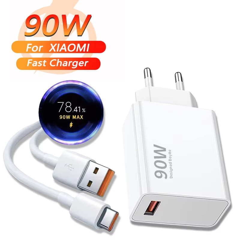 { FastGadget Store } เครื่องชาร์จ 90W HyperCharge Poco F6 / Poco F7 / เครื่องชาร์จ 67W Max Xiaomi Mi