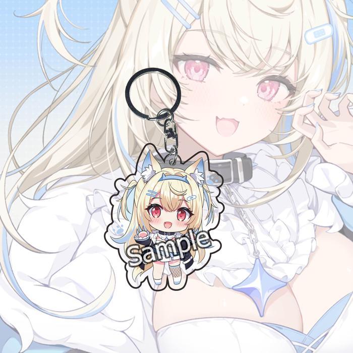Gantungan Kunci อะนิเมะ Hololive FUWAMOCO Fuwawa Mococo Abyssgard Vtuber - Fuwawa 01, Gantungan Kunc