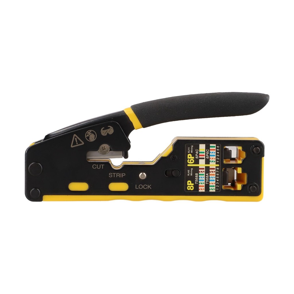 <APRTY> Crimp Tool Pass Through Crimper Cutter สําหรับเครื่องมือลวดเชื่อมต่อ 6P/8P/8C