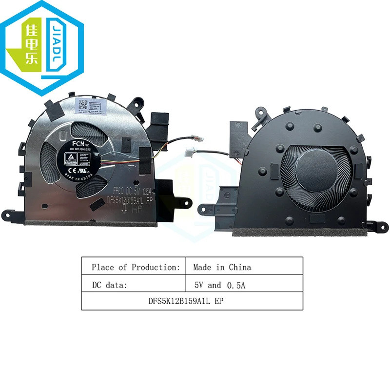 ใหม่แล็ปท็อป CPU พัดลมระบายความร้อนสําหรับ LENOVO ldeapad 1 15IAU7 1 15IRU7 5F10S14013 5F10S14012 DF