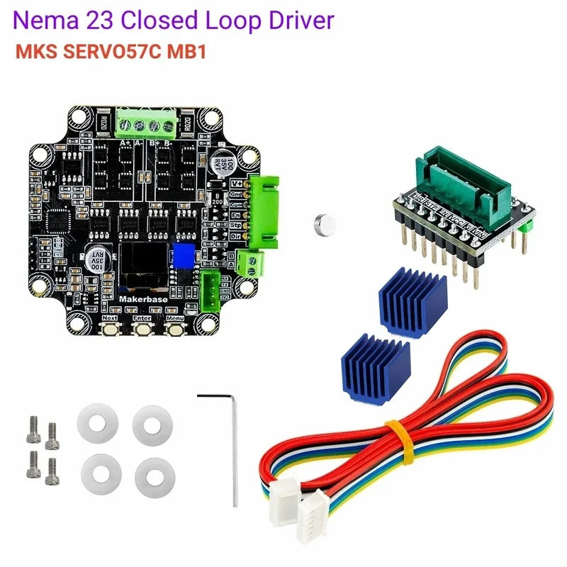 MKS SERVO57C PCBA บอร์ด Nema 23 ปิด loop stepper Servo driver controller FOC RS485 สําหรับ PLC 3D เค