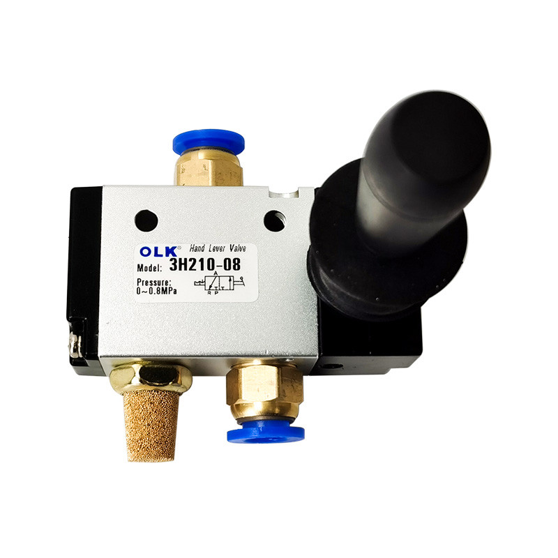 3 Way 2 ตําแหน่ง 1/8 1/4 BSP ปกติปิด Hand Lever วาล์วนิวเมติก 3H210-08 3H310-10 3H410-15