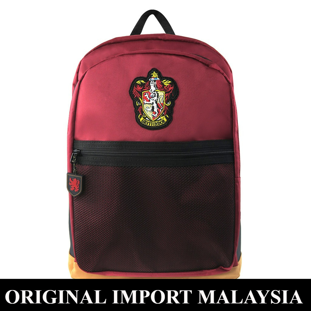 Harry Potter Gryffindor Logo Teen Backpack 16 นิ้ว Original import malaysia malay mly gift hobby col