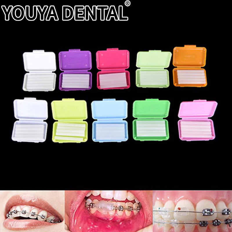 Stock 10 ชิ้น DENTAL WAX ทันตกรรมขี้ผึ้งผลไม้ Ortho Relief Wax Ortho Braces WAX