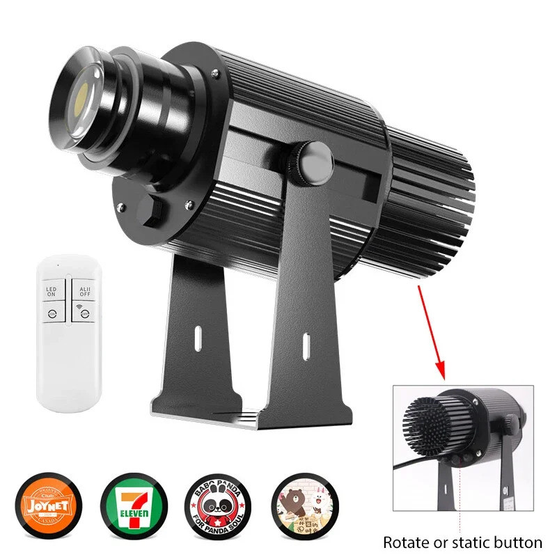 120W โลโก้ GOBO โปรเจคเตอร์สําหรับธุรกิจกันน้ํา Rotational AD ป้ายโลโก้กลางแจ้ง