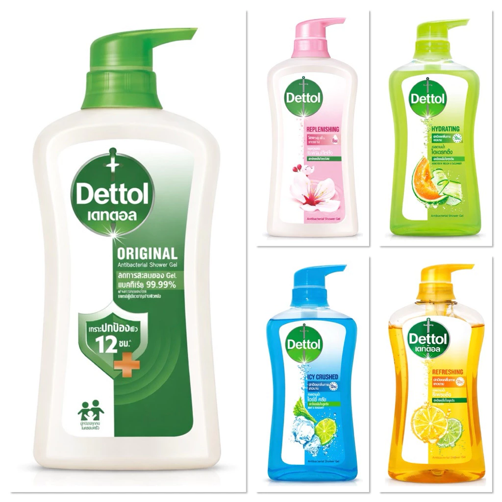 [แพ็ค1แถม1] Dettol เดทตอล กลิ่นหอม ติดทนนาน อ่อนโยน ลดการสะสมของแบคทีเรีย ขวดปั๊ม 450-500มล.