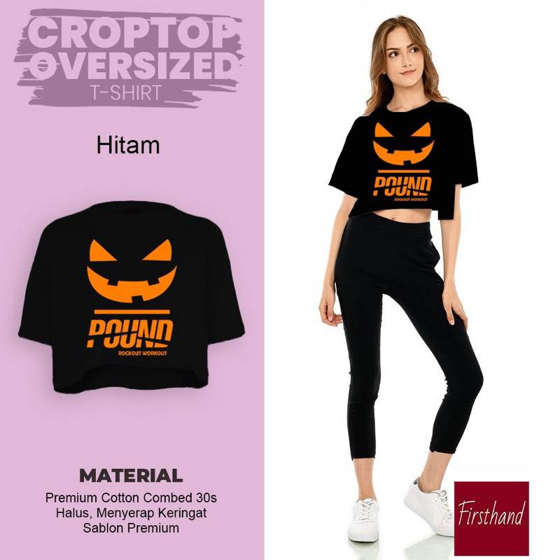 Halloween Pound Fit Crop Top Pound T-Shirt Original Oversize Crop Shirt