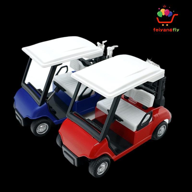 [OB] 1 ชิ้นโลหะผสมการขนส่งของขวัญ Mini Golf Cart โลหะดึง Ba Action Cart 1:20 Scale Golfcart Pullba ร