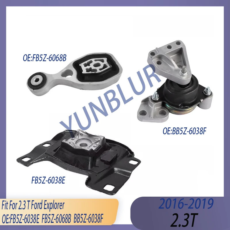 3 ชิ้นเครื่องยนต์เกียร์สนับสนุนชุด Fit 2.0 T 2012-2015 2.3 T 2012-2019 GAS สําหรับ Ford Explorer FB5