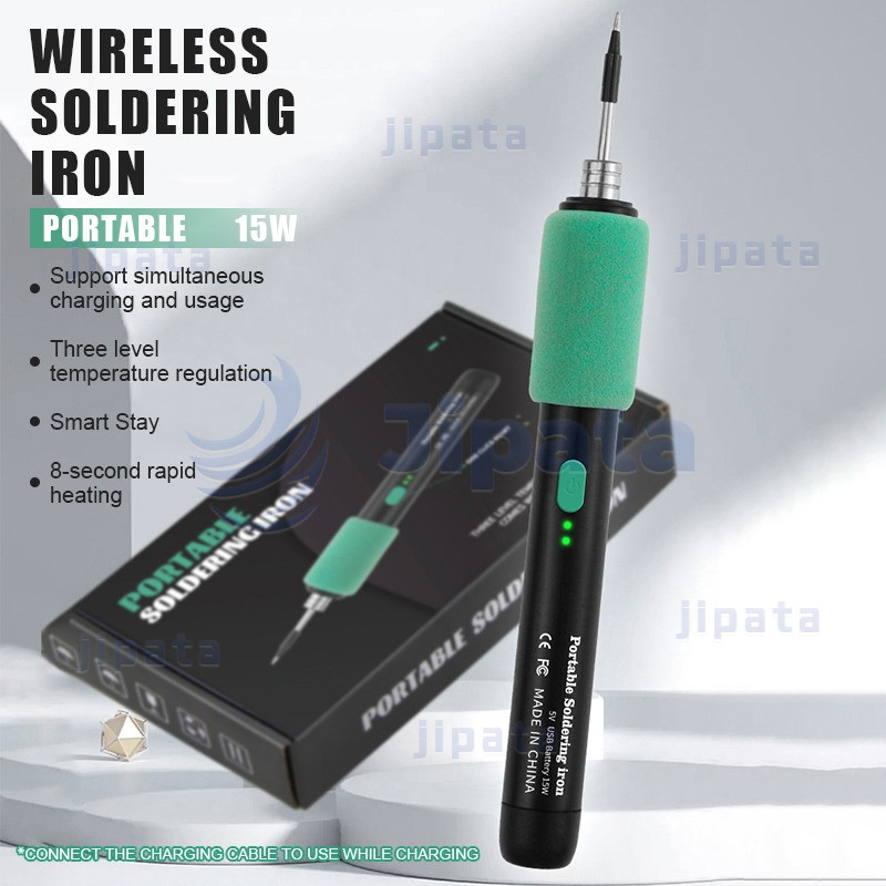 【COD】ชุดหัวแร้งเชื่อมบัดกรีไฟฟ้าไร้สาย ชาร์จType-C 5V 15W 900mAh